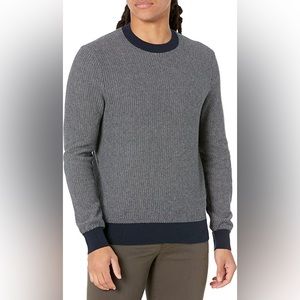 Club Monaco Cotton-Wool Textured Crew Sweater
